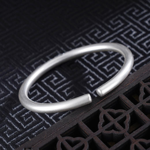 子佩集S999银【花间细语】手工纯银手镯原创设计【55013201】2503 商品图3