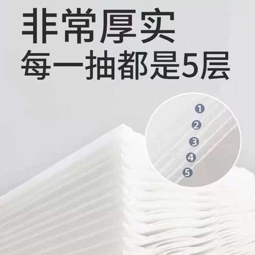 【苏软软抽纸】家用餐巾纸 5层加厚设计 柔韧不掉絮 柔软卫生纸 细腻肤感 72抽/包 10包/提【AA】 商品图3