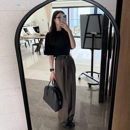 ROMI STUDIO“率性从容”绵羊毛莱赛尔混纺经典老钱西裤 RWCSXG2005 商品图0