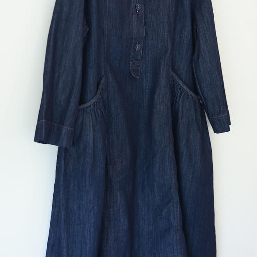 经典复古牛仔衬衫裙 商品图1