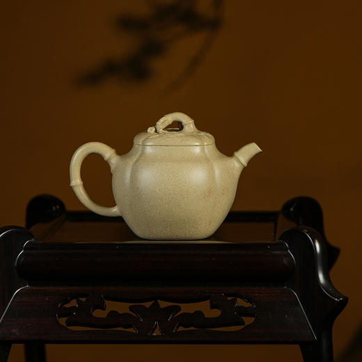 龙德堂陶艺 徐飞制《铤竹》原矿本山绿泥 200cc 库存请咨询客服 商品图4