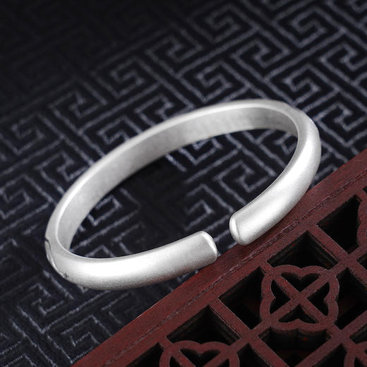 子佩集S999银【韶光留影】手工纯银手镯原创设计【55011226】2503 商品图2