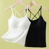 买一送一爆款夏季条纹百搭吊带背心女内搭外穿收副乳显瘦无痕交叉美背2025新款 商品缩略图1