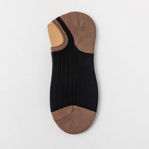 【男士拼色隐形船袜】拼色男士棉袜子吸汗透气袜子浅口袜短袜男隐形袜船袜 商品图5