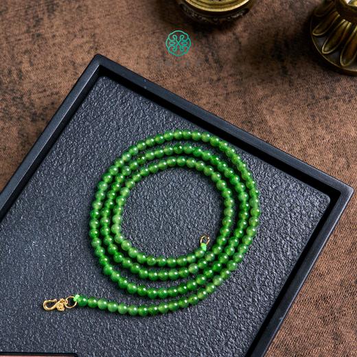 S925和田玉米珠项链约3mm+ 商品图0