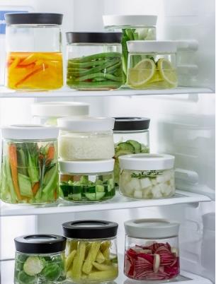 日本Asvel密闭玻璃存储罐 MG-700（白色） 商品图5