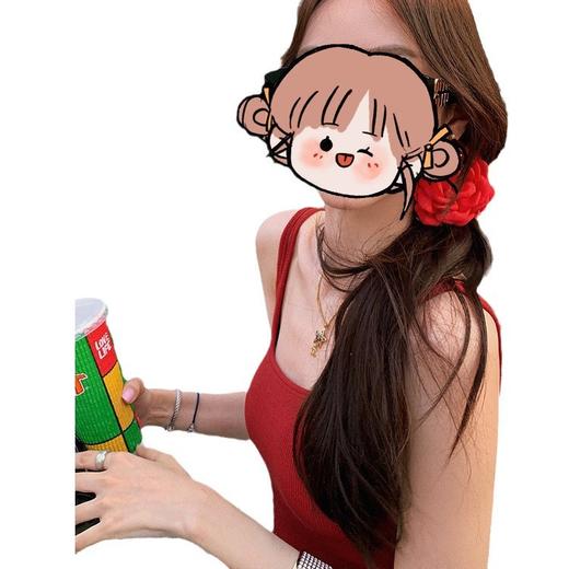 韩版辣妹双肩带吊带背心女修身显瘦百搭带胸垫内衣女美背上衣厂家 商品图4