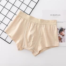 男平角内裤3条组合装（棕条）