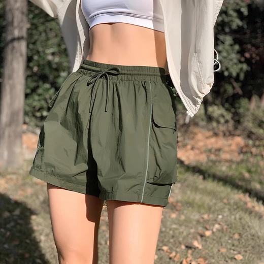 【限时秒】YOGACODE【火树银花系列】防晒运动短裤女打底裤户外空气裤假两件抽绳口袋休闲裤DWK115067 商品图1