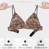 豹纹三角杯内衣女薄款小胸聚拢性感深V无钢圈上托法式细肩带文胸性感内衣 商品缩略图3