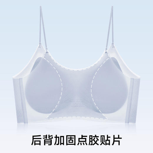 爆款无痕内衣V领聚拢上托超薄文胸透气固定杯凉感冰丝文胸学生少女内衣2025新款 商品图3