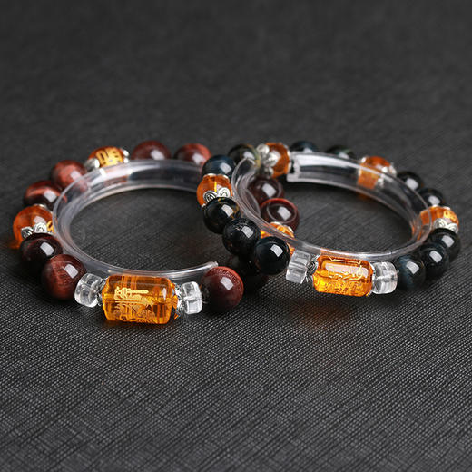 雀说 虎眼石三面财神手串手链转运男女款5ZF-3171 商品图2