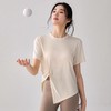 【限时秒】YOGACODE【火树银花系列】春季新款瑜伽服短袖开叉透气运动罩衫女DWY115048 商品缩略图3