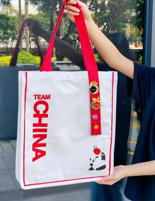 中国国家队运动项目大容量帆布环保袋（乒乓球） 商品图1