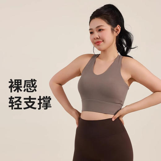 【限时秒】YOGACODE【火树银花系列】大码运动内衣女防震固定杯遮副乳加大文胸胖mm健身背心DWB215025 商品图3
