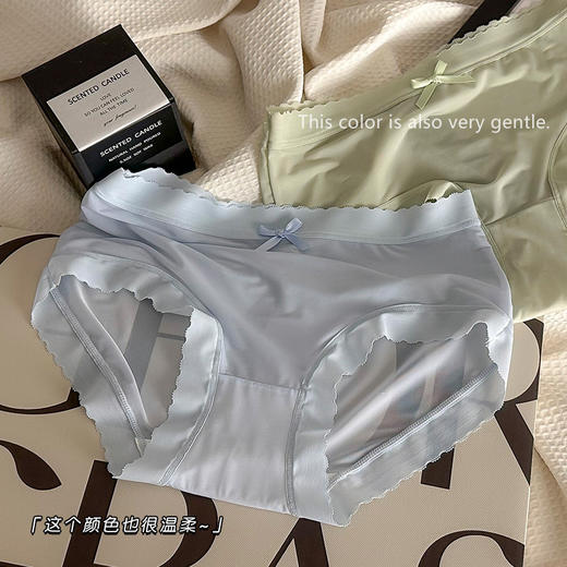 2025新款女士冰丝内裤女夏季超薄中腰纯棉全棉抗菌裆少女款女生女式 商品图0