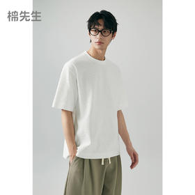 棉仓363801023-高弹柔软速干华夫格微宽松短袖T恤