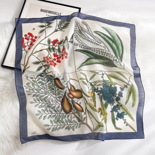 丁摩 高档真丝丝绵中方巾女百搭春夏防晒桑蚕丝棉混纺丝巾披肩5ZF-6767 商品图5