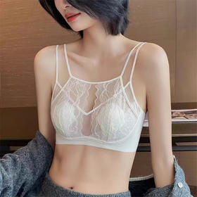 春夏新品内衣性感蕾丝黑色蕾丝内衣女防下垂收副乳无钢圈薄美背文胸罩