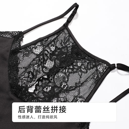 都市丽人女士丝质吊带套装薄冰雪丝好睡好眠袖类LHH2D6 商品图4