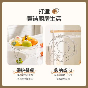 广意不锈钢蒸架防烫夹三件套 取碗提盘器电饭锅蒸格高低2个装GY7579 商品图8