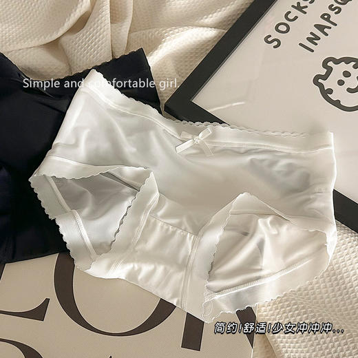 2025新款女士冰丝内裤女夏季超薄中腰纯棉全棉抗菌裆少女款女生女式 商品图1