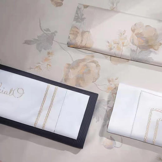 【春上新】10楼 安睡宝 100支长绒棉色织提花四件套-艾丽雅 吊牌价9599-9799元 活动价2999-3199元 商品图3