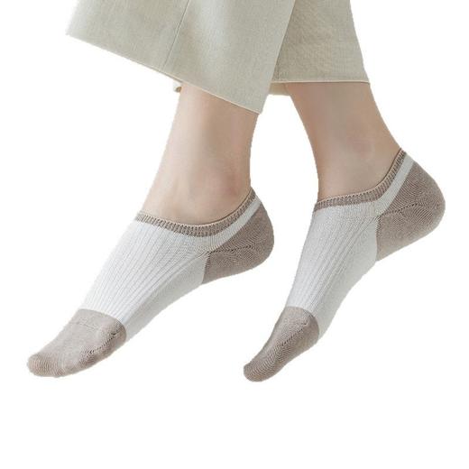 日式无印拼色女士棉袜子良品浅口袜短袜女 A-4588 商品图4