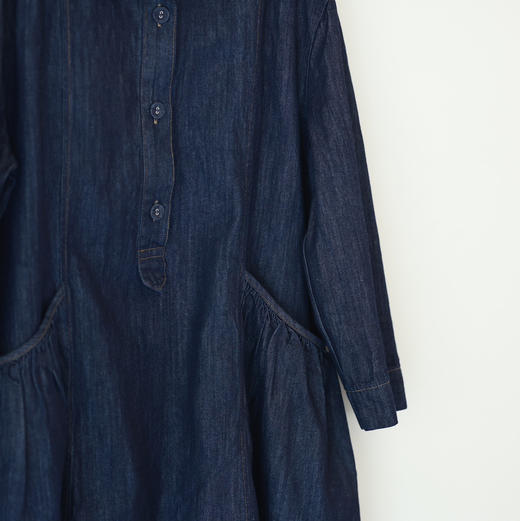 经典复古牛仔衬衫裙 商品图2