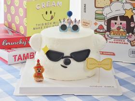 男士款 拽酷墨镜小狗 立体