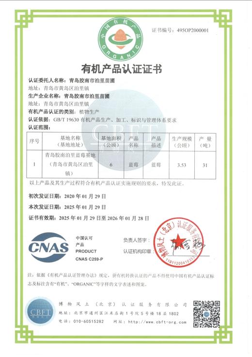 丨有机丨泊里蓝莓 基地现摘发货  蓝莓老爹16年的坚持 商品图13