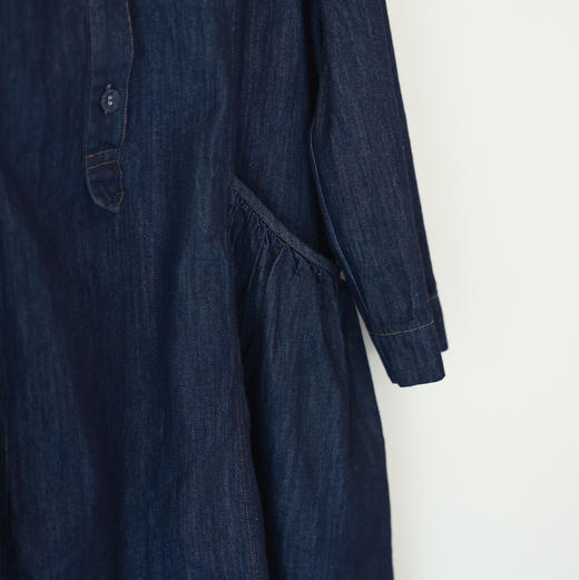 经典复古牛仔衬衫裙 商品图5