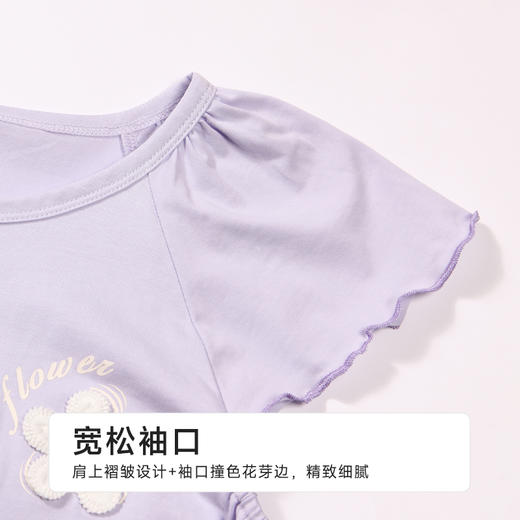 都市丽人童装正价棉质短袖套装薄40支TC拉架亲情蜜语短袖类JHH9B7 商品图5