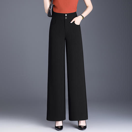 垂感宽松显瘦西装裤，A版高腰阔腿裤MYX98001 商品图2