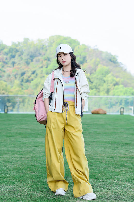 抽绳弹力腰阔腿长裤 9621100004 商品图6