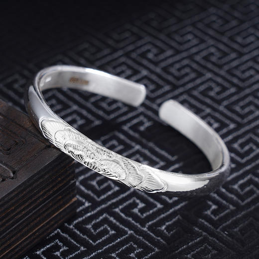 子佩集S999银【花间美梦】手工纯银手镯原创设计【55011102】2503 商品图1