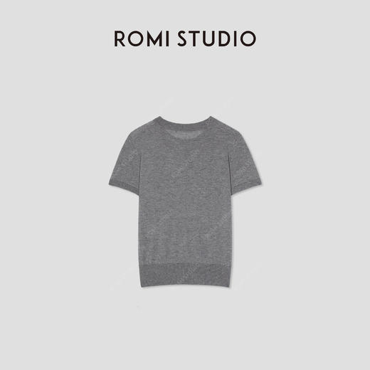 ROMI STUDIO“轻盈自在”山羊绒莱赛尔醋酸混纺短袖毛衫 RWCSSG1514 商品图3