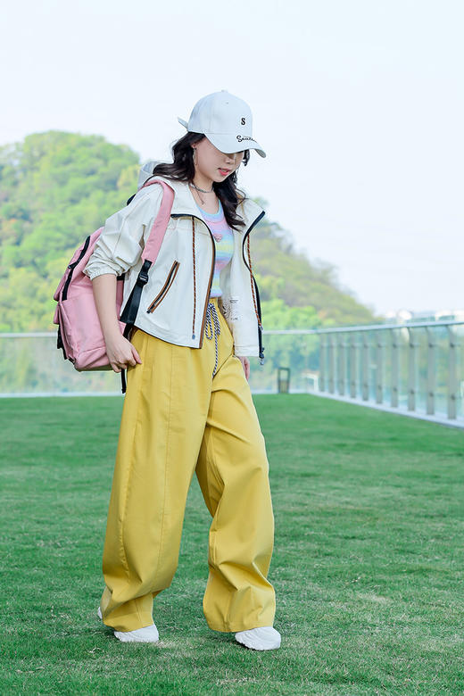 抽绳弹力腰阔腿长裤 9621100004 商品图5