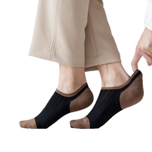 【男士拼色隐形船袜】拼色男士棉袜子吸汗透气袜子浅口袜短袜男隐形袜船袜 商品图4