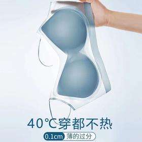 买一送一无痕超薄内衣冰丝透气夏季大胸显小胸聚拢文胸大码200斤胖MM胸罩