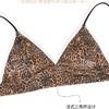 豹纹三角杯内衣女薄款小胸聚拢性感深V无钢圈上托法式细肩带文胸性感内衣 商品缩略图4