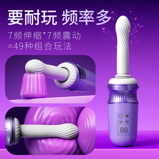 谜姬紫月流光高速迅猛伸缩炮机智能加温APP款 商品图2