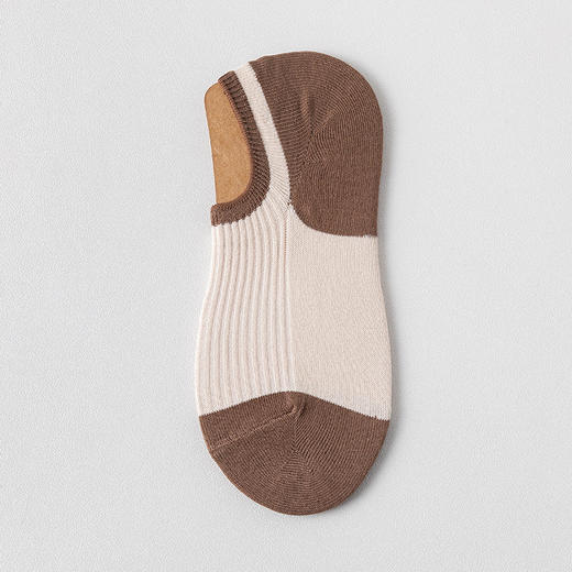日式无印拼色女士棉袜子良品浅口袜短袜女 A-4588 商品图6