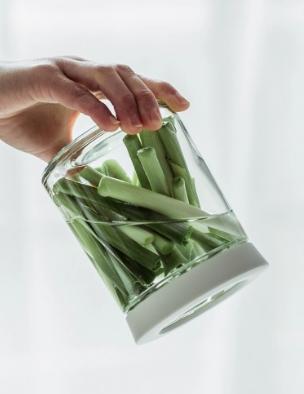 日本Asvel密闭玻璃存储罐 MG-700（白色） 商品图4