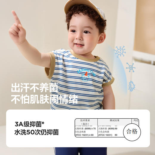 【凉感抑菌】迷你巴拉短袖套装男女童宝宝夏日短袖短裤两件套 商品图4