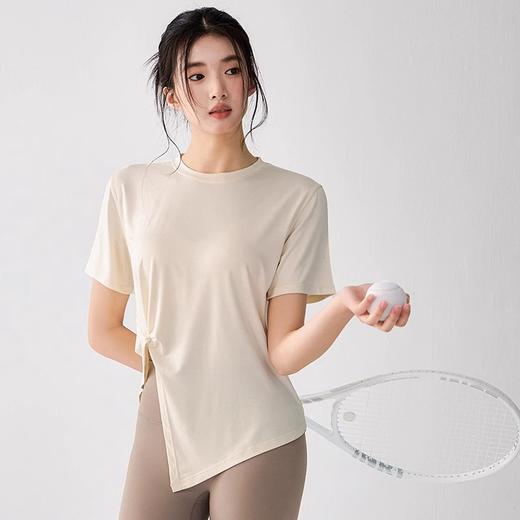 【限时秒】YOGACODE【火树银花系列】春季新款瑜伽服短袖开叉透气运动罩衫女DWY115048 商品图1