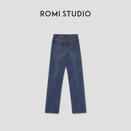 ROMI STUDIO“美式复古”100%棉洗水做旧YKK修身牛仔裤 RWBWXD1522 商品图1