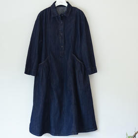 经典复古牛仔衬衫裙