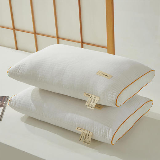 自然醒全棉半溪の明月枕超柔枕头枕芯护颈椎助睡眠家用一对套装睡觉专用成人低枕高枕XK 商品图6