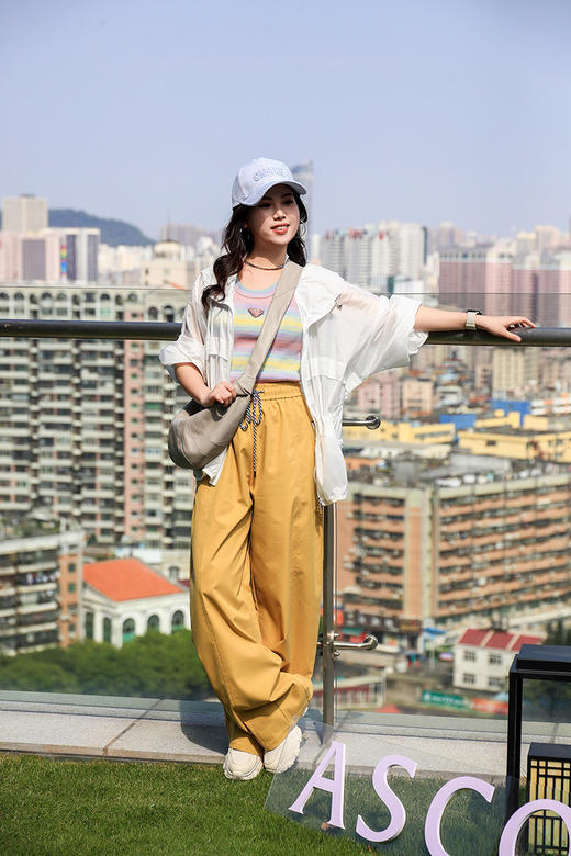 抽绳弹力腰阔腿长裤 9621100004 商品图8